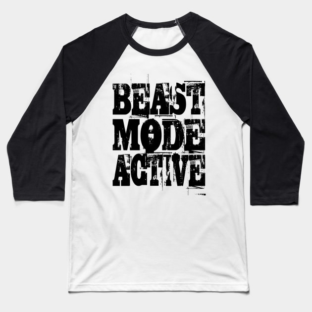 Beast Mode Active Baseball T-Shirt by Vitalitee
